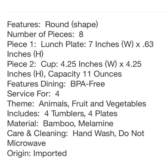 John Derian Dinnerware Kids Set 🧸🦀 - Picture 7 of 11